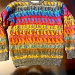 Hand knitted 100% alpaca sweater